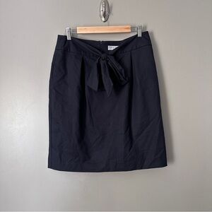 Trina Turk Navy Tie Navy Pencil Skirt